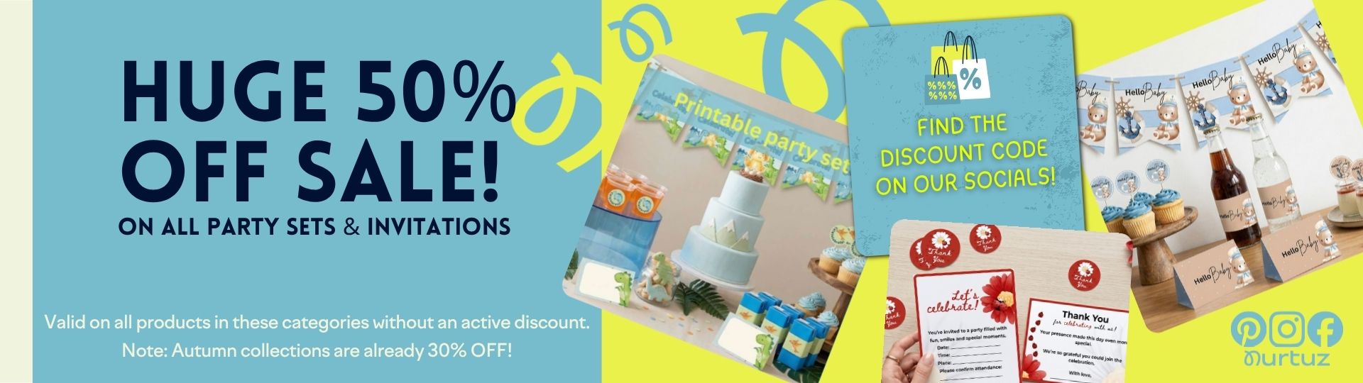 Pop-up banner of nurtuz 50% off