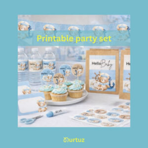 Printable party set - nautical baby