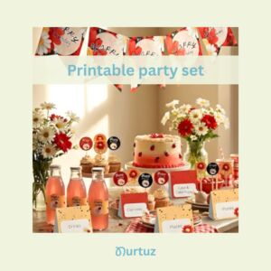 Printable party set - Ladybugs