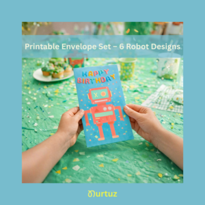 Birthday envelope - robot